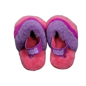 UGG fluff strap slipper/sandal size 6